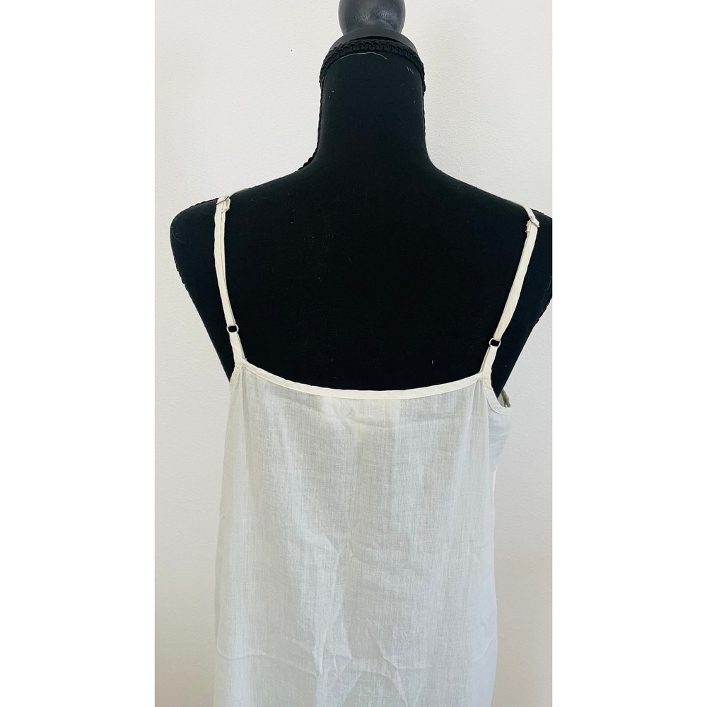 THE GREAT. Cotton Semi-Sheer Maxi Slip 0 Dress Lightweight Cream Sexy Fairy $425 - Picture 5 of 10